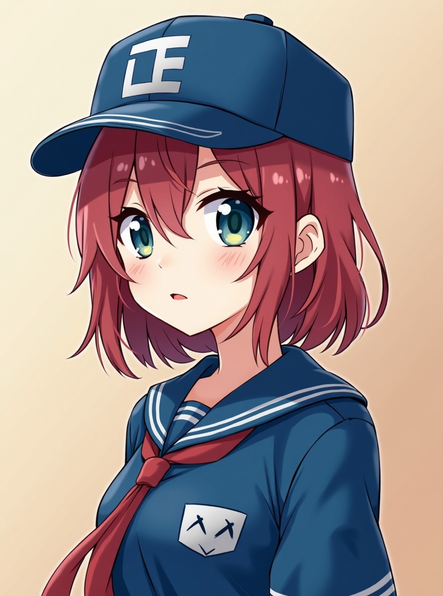 AI generated image by FLUX.1-image-to-image: change her eye to blue